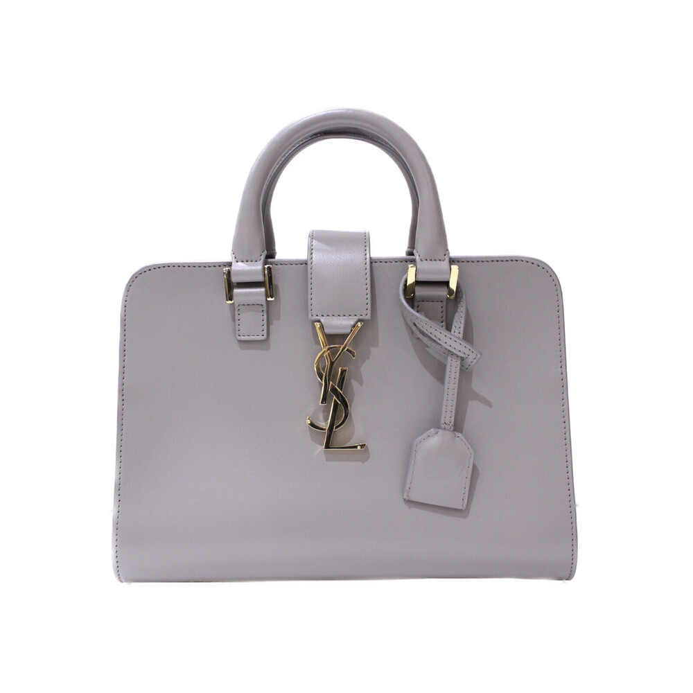 Saint Laurent shoulder handbag gray strap leather Baby Cabas bag - Picture 2 of 7